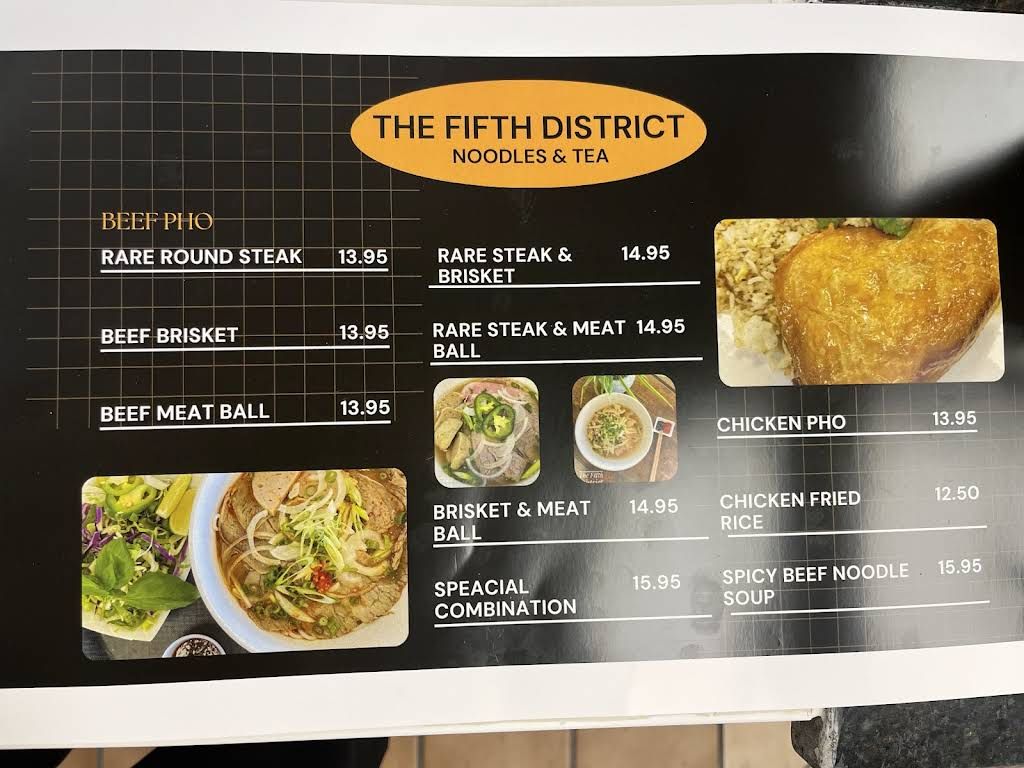 The Fifth District Menu 6